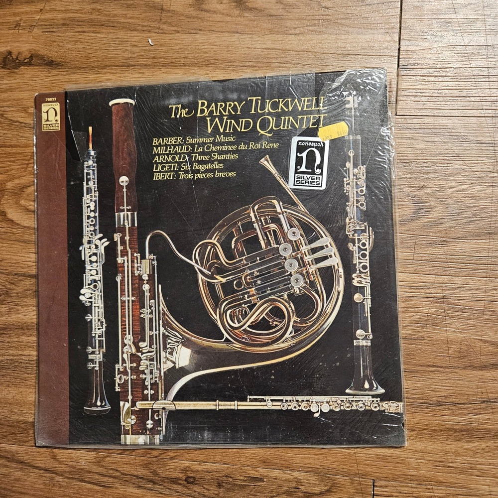 Barry Tuckwell Wind Quintet – 5 Works 1980 Nonesuch Silver Series 78022-1 Sealed